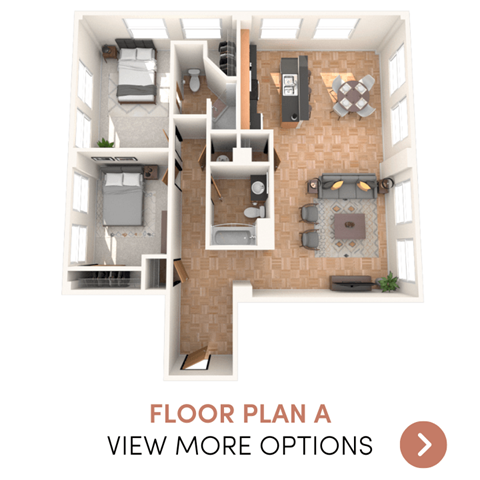 2 bedroom 2 bathroom apartment in Detroit, MI Kales Building Detroit